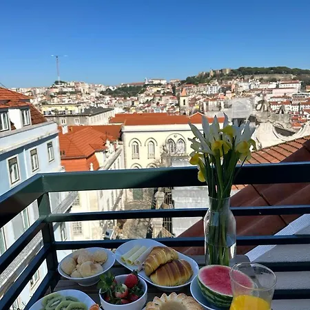 No Centro Com Varanda E Vista * Lissabon